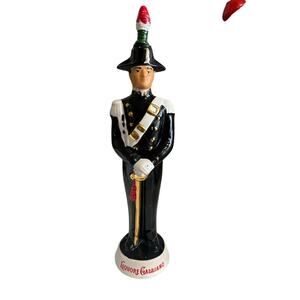 Vintage liquor galliano porcelain and decanter soldier coronetti Italy